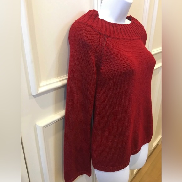 Ann Taylor Loft Pullover Ruby Red Sweater XS - Picture 2 of 10